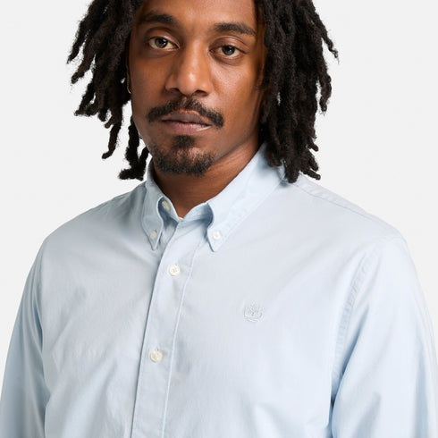 Long Sleeve Stretch Poplin Shirt