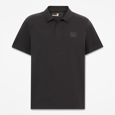 Timberland Mens Silicon Badge Polo in Black
