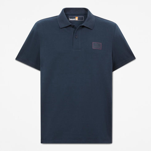 Timberland Mens Silicon Badge Polo in Blue
