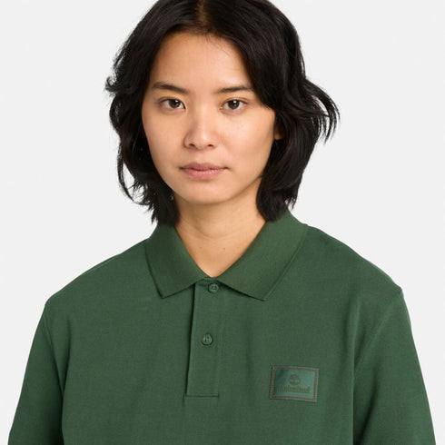 Timberland Mens Silicon Badge Polo in Green