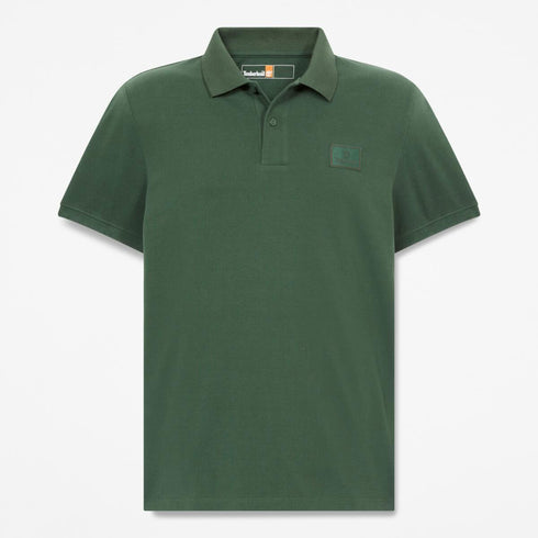 Timberland Mens Silicon Badge Polo in Green