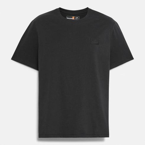 Timberland Mens Short Sleeve Silicon Badge Tee in Black