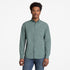 Timberland Mens Micro Plaid Poplin Shirt in Green