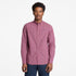 Timberland Mens Micro Plaid Poplin Shirt in Red