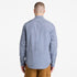 Timberland Mens Micro Plaid Poplin Shirt in Blue