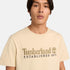 Timberland Mens Established 1973 Embroidery Logo Tee in Beige