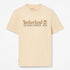Timberland Mens Established 1973 Embroidery Logo Tee in Beige