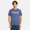 Timberland Mens Established 1973 Embroidery Logo Tee in Blue