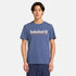 Timberland Mens Established 1973 Embroidery Logo Tee in Blue