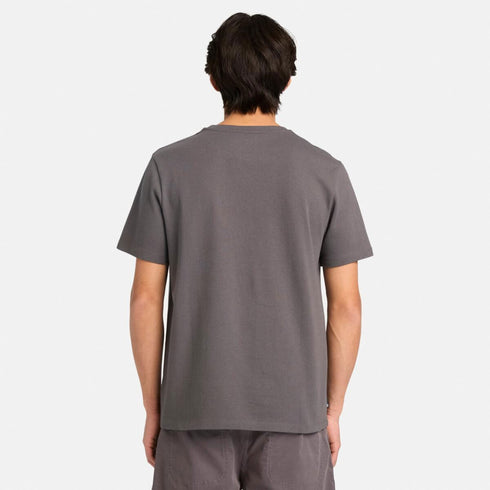 Timberland Mens Established 1973 Embroidery Logo Tee in Grey