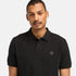 Timberland Mens Millers River Pique Short Sleeve Polo in Black
