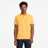 Timberland Mens Millers River Pique Short Sleeve Polo in Yellow
