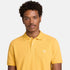 Timberland Mens Millers River Pique Short Sleeve Polo in Yellow