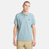 Timberland Mens Millers River Pique Short Sleeve Polo in Blue
