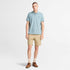 Timberland Mens Millers River Pique Short Sleeve Polo in Blue