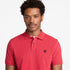 Timberland Mens Millers River Pique Short Sleeve Polo in Red