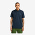 Timberland Mens Millers River Pique Short Sleeve Polo in Blue