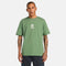 Timberland Mens Print Stack Logo Short Sleeve Tee in Green