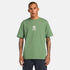 Timberland Mens Print Stack Logo Short Sleeve Tee in Green