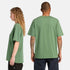 Timberland Mens Print Stack Logo Short Sleeve Tee in Green