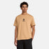 Timberland Mens Print Stack Logo Short Sleeve Tee in Brown