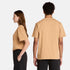 Timberland Mens Print Stack Logo Short Sleeve Tee in Brown